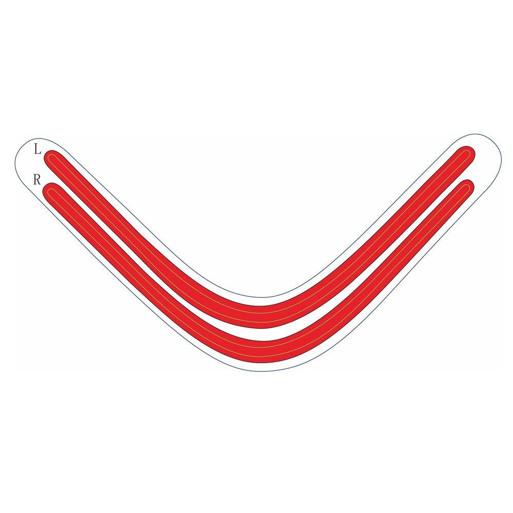 LED Luminous Rainbow Gradient Decals Light Bar LED Lightbar Stickers