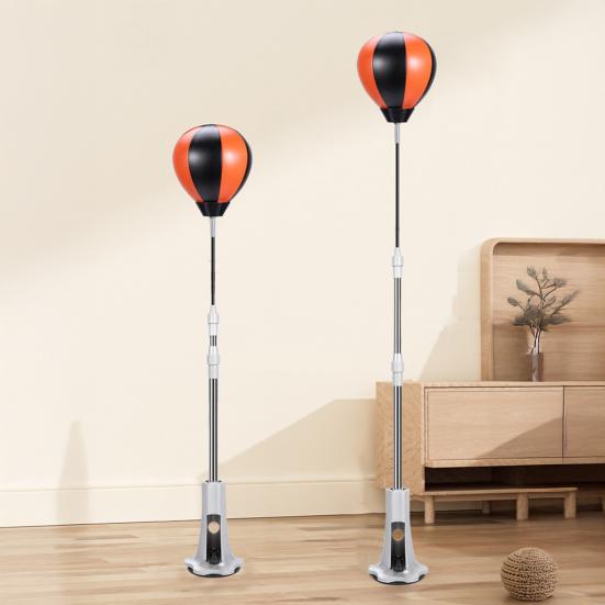 Punching Bag with Stand Height Adjustable Boxing Reaction Speed Training Ball Indoor Vertical Kids Adults Boxing Reaction Ball Home Gym Fitness