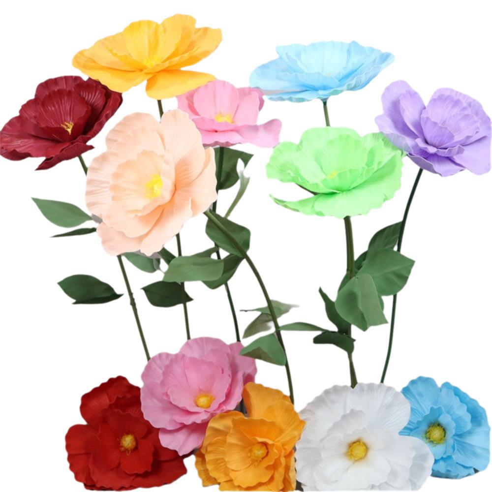 Large Size Simulated Flower PE Foam Material Large Scene Background Flower Props Decor Yard Garden