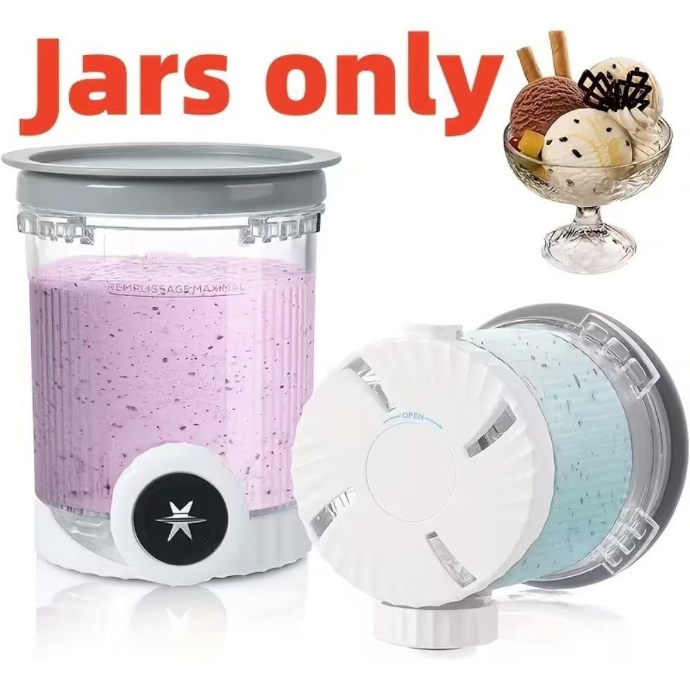 2PCS/4PCS Reusable Ice Cream Cup Creami Pints and Lids  Creamer Ice Cream Maker Machine Accessories