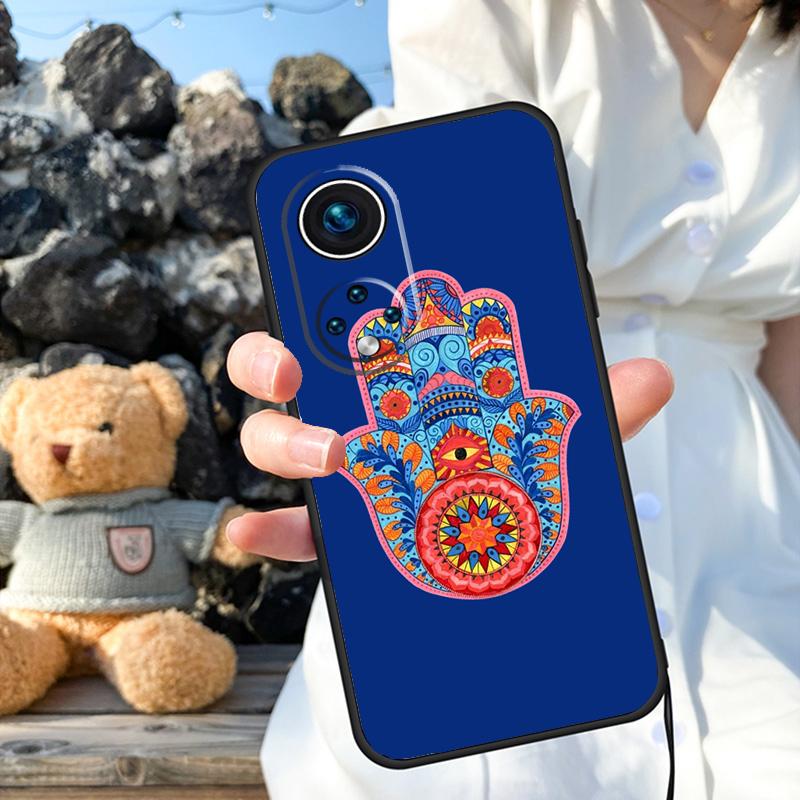 Hamsa Hand of Fatima Cover For Honor Magic 6 5 Lite Pro 50 70 90 Honor X8b X9b X6 X7 X8 X9 X6a X7a X9a X8a Case