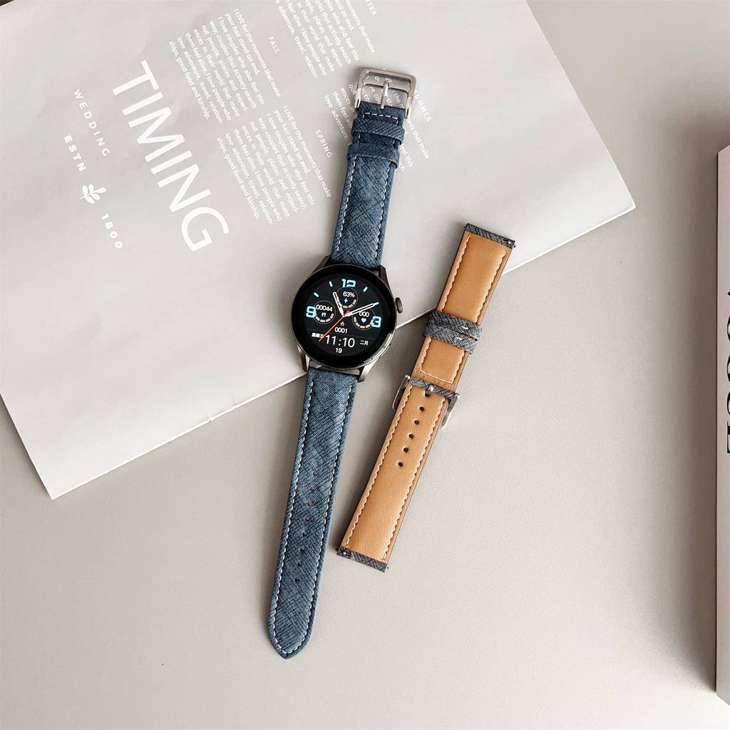 For Huawei Watch GT 5 41mm Bands Universal 18mm Adjustable Leather Watchband Wrist Strap