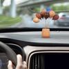 Wooden Balloon Ornament Farmhouse Rustic Mini Balloon Figurine Statue Home Office Living Room Car Dashboard Decoration Ornament