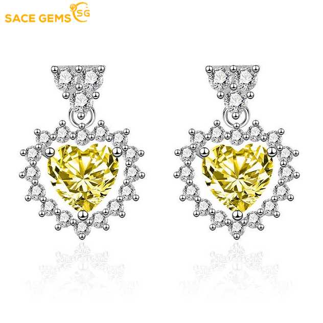 Sace Gems Классические серьги из медного сплава с цирконом, женские ювелирные изделия, свадебный подарок для вечеринки