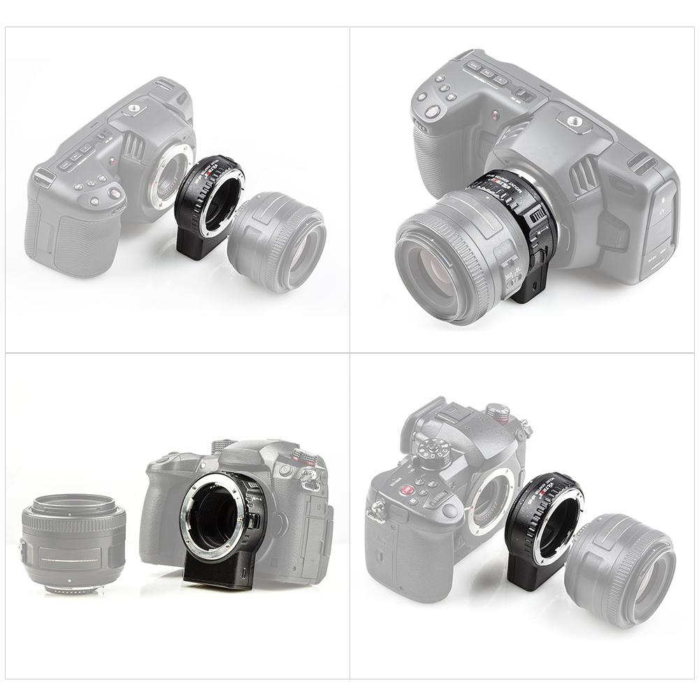 Адаптер для крепления объектива с автофокусом Viltrox NF-M1, поддержка передачи VR EXIF, совместимый с Nikon F