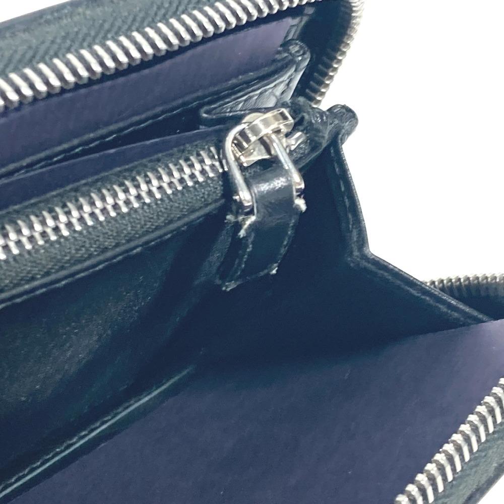 Prada 2ML317 логотип City Sports Длинный кошелек на молнии Кожаный Черный/синий