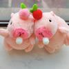 Persimmon Capybara Plush Keyring Bubble Capybara Plushie Doll Capybara Plush Pendant  Birthday Gift