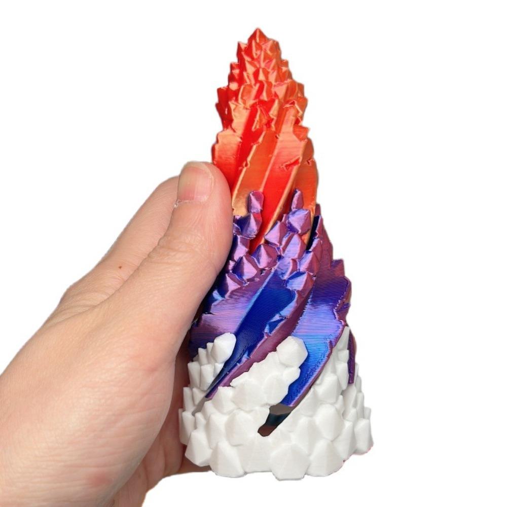 Impossible Stone Spiral Cone Fidget Toy Three Layer Design Pyramid Ornaments Home Decor