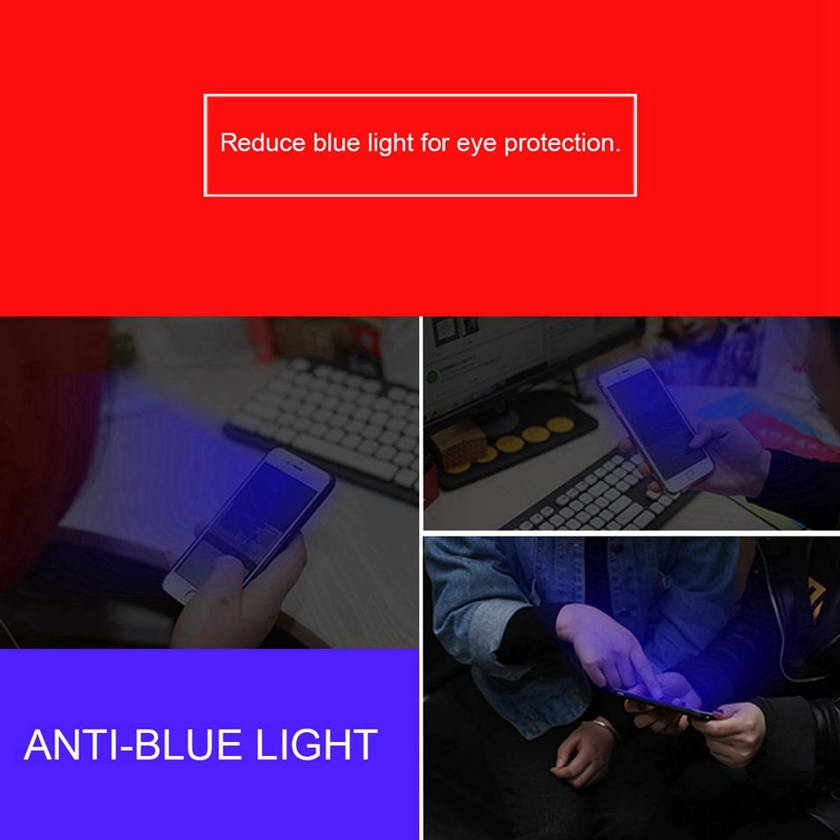 2Pcs Anti Blue Ray Tempered Glass for iPhone 16E 16 15 14 13 12 mini 11 Pro X XR XS Max 6S 7 8 Plus Full Cover Screen Protector