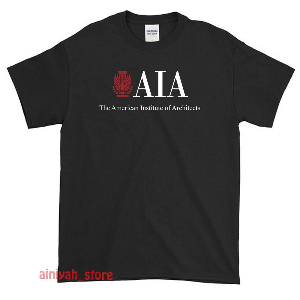 New AIA American Institute Of Architects Logo Men's Funny T shirt USA Size S-XXL