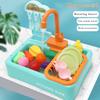 Analog Electric Dishwasher Sink Children's Role Playing Kitchen Set Toys
