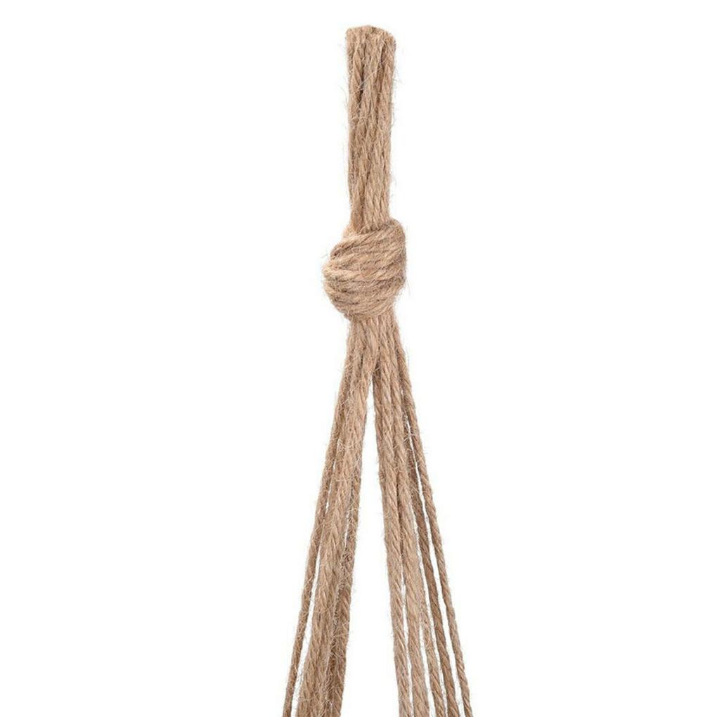 Упаковка из 4 держателей для цветочных корзин, многоразовые, для внутреннего и наружного использования, для сада, патио, переднего двора, декоративные цветочные горшки, подвесные веревки