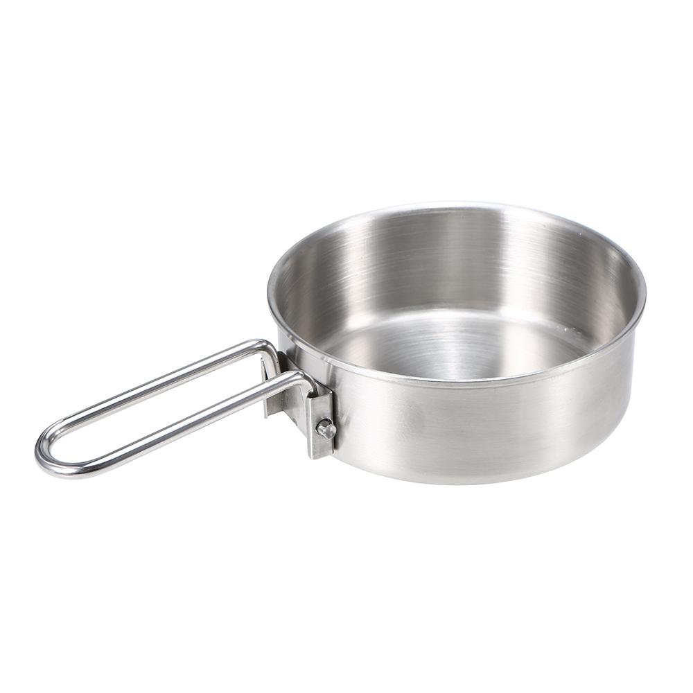 Lixada 10 шт., походная посуда, набор посуды, уличная портативная складная дровяная плита из нержавеющей стали, кастрюля