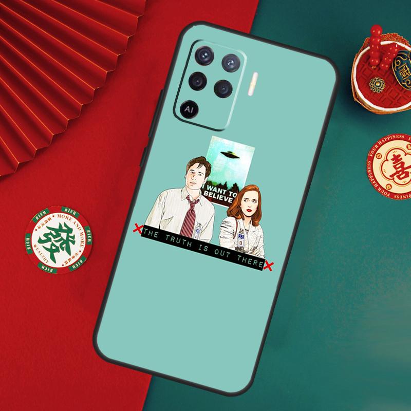 Секретные материалы Я хочу верить Чехол для Oppo A6 A5 Pro A15 A18 A38 A58 A78 A98 A54 A74 A94 A17 A57 A80 A60 A40 A16 A76 A96