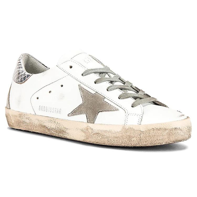 GOLDEN GOOSE Кроссовки Super-Star Серебристые Женские G35WS590.O77
