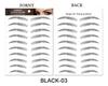 Brow Sticker 4D Hair Like Eyebrows Makeup Waterproof Eyebrow Tattoo Sticker Long Lasting Natural Fake Eyebrow Stickers Cosmetics