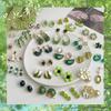 Green Mori Style Flower Earrings: Stylish, Versatile, and Elegant for Women