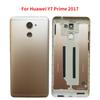 Назад для Huawei Y7 2017 Y7 Prime 2017 металлический корпус задней двери с аккумулятором и объективом камеры + боковая сторона