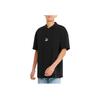 Puma Solid Color Logo Print Casual Polo Shirt Men Tops Black 535271-01