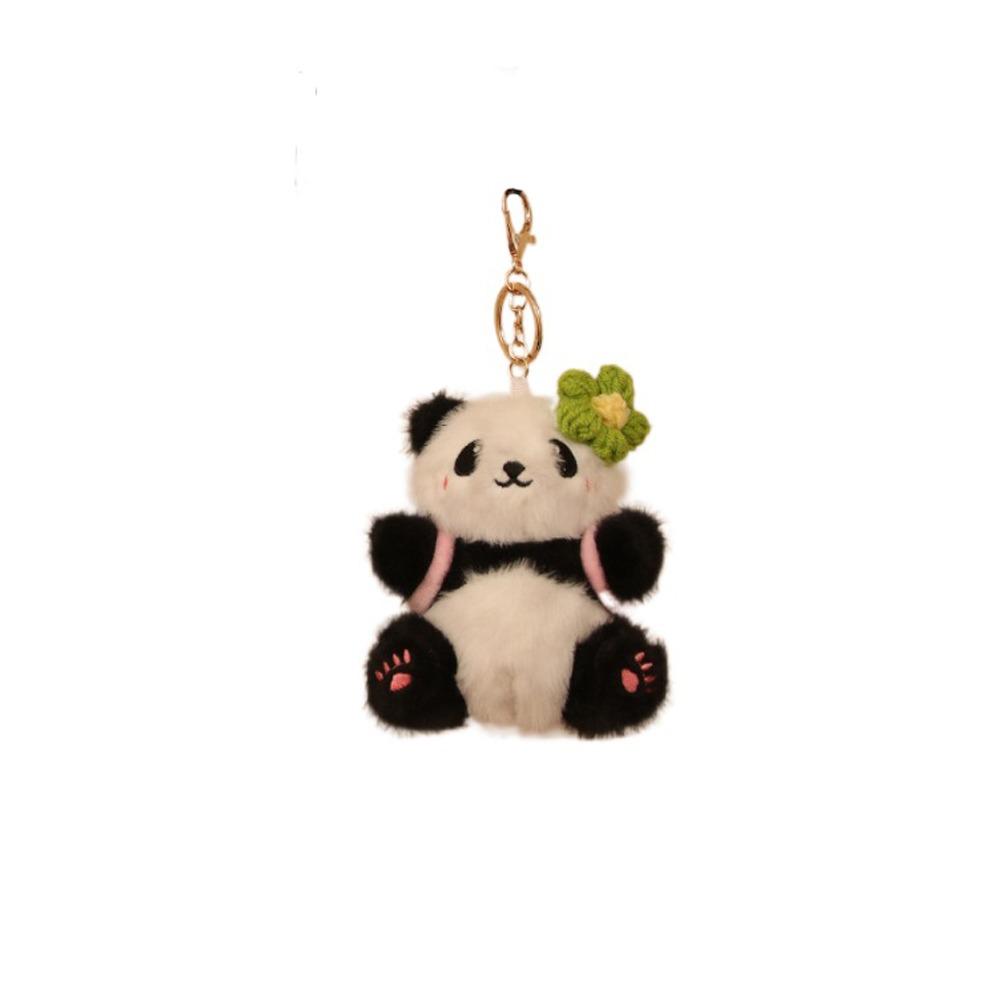 Подвески для сумки Плюшевый брелок Панда Мягкие мультяшные куклы Милая подвеска Панда Подвесной аксессуар