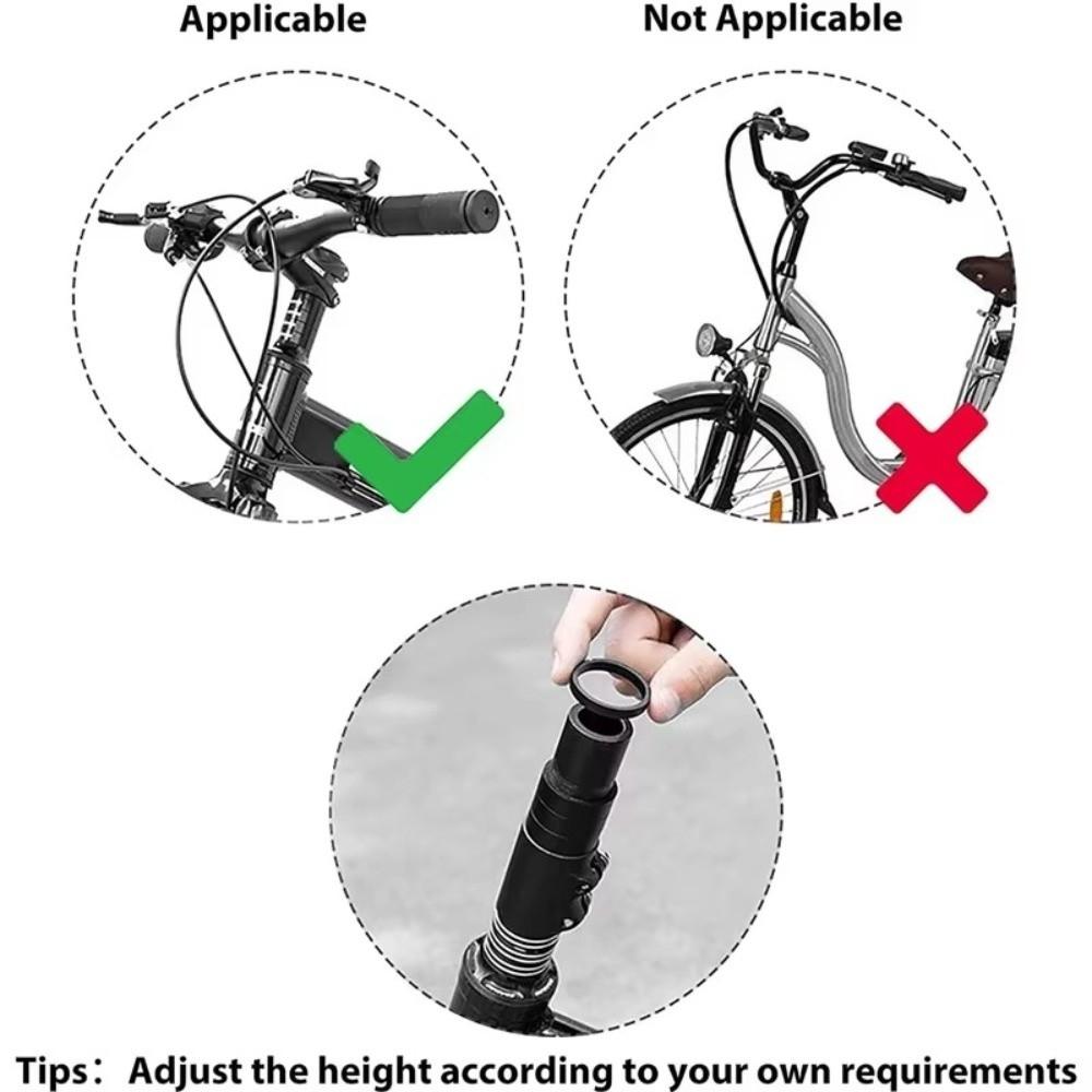 Durable Bicycle Seatpost Aluminum Zinc Zinc Alloy Bike Fork Extender Bike Seat Post Seat Tube  MTB