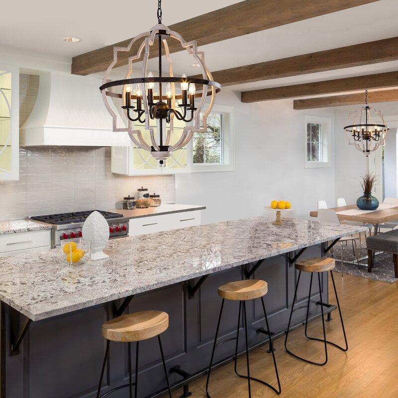 Металлическая люстра, освещение, потолочный светильник из состаренного дерева, кухонный прихожая, фойе