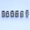 5pcs/bag Silver Metal Hair Rings Braid Dreadlocks Bead Hair Cuffs Dread Tube Charm Dreadlock for DIY Hair Accessaries