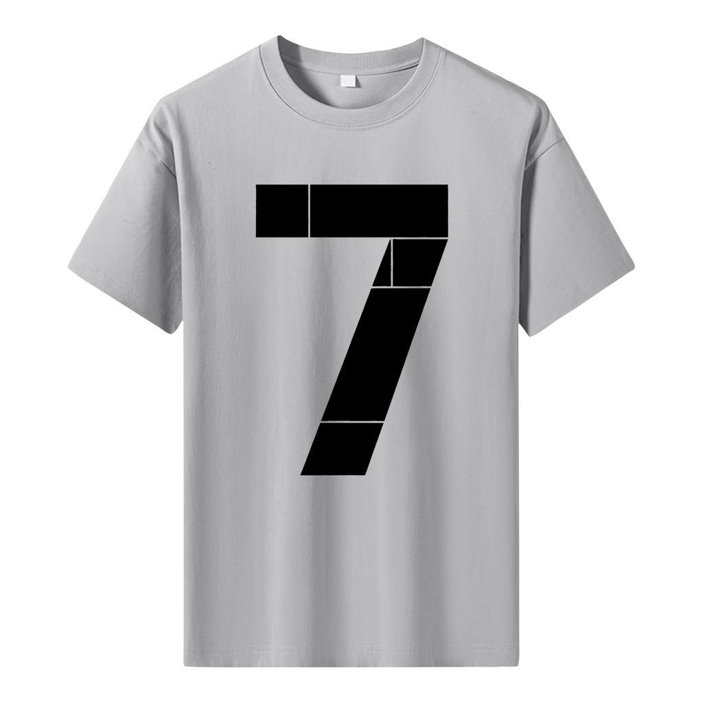 Мужская футболка с коротким рукавом с принтом Мужская свободная повседневная футболка с коротким рукавом