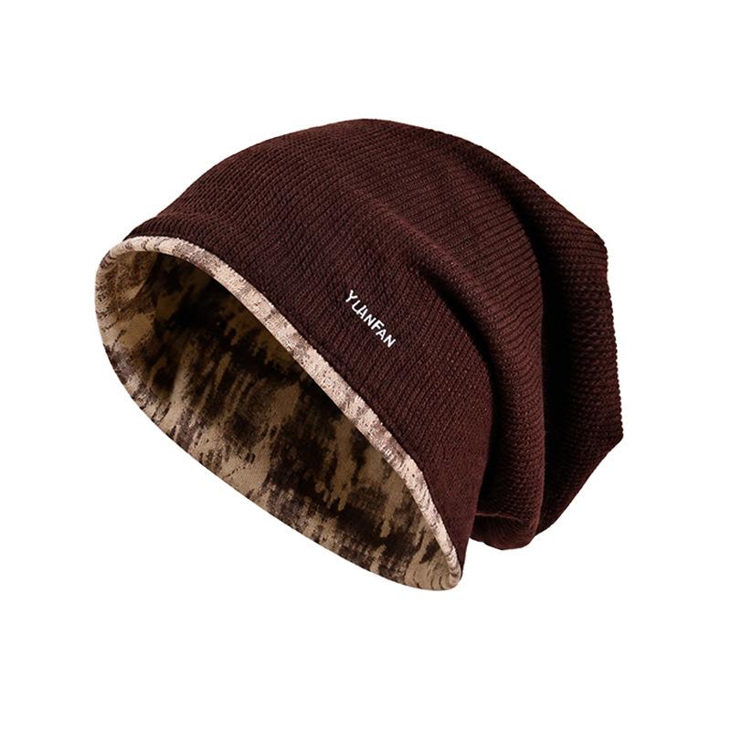 Korean Style Double Sided Tie Dye Beanie Women Warm Windproof Hat