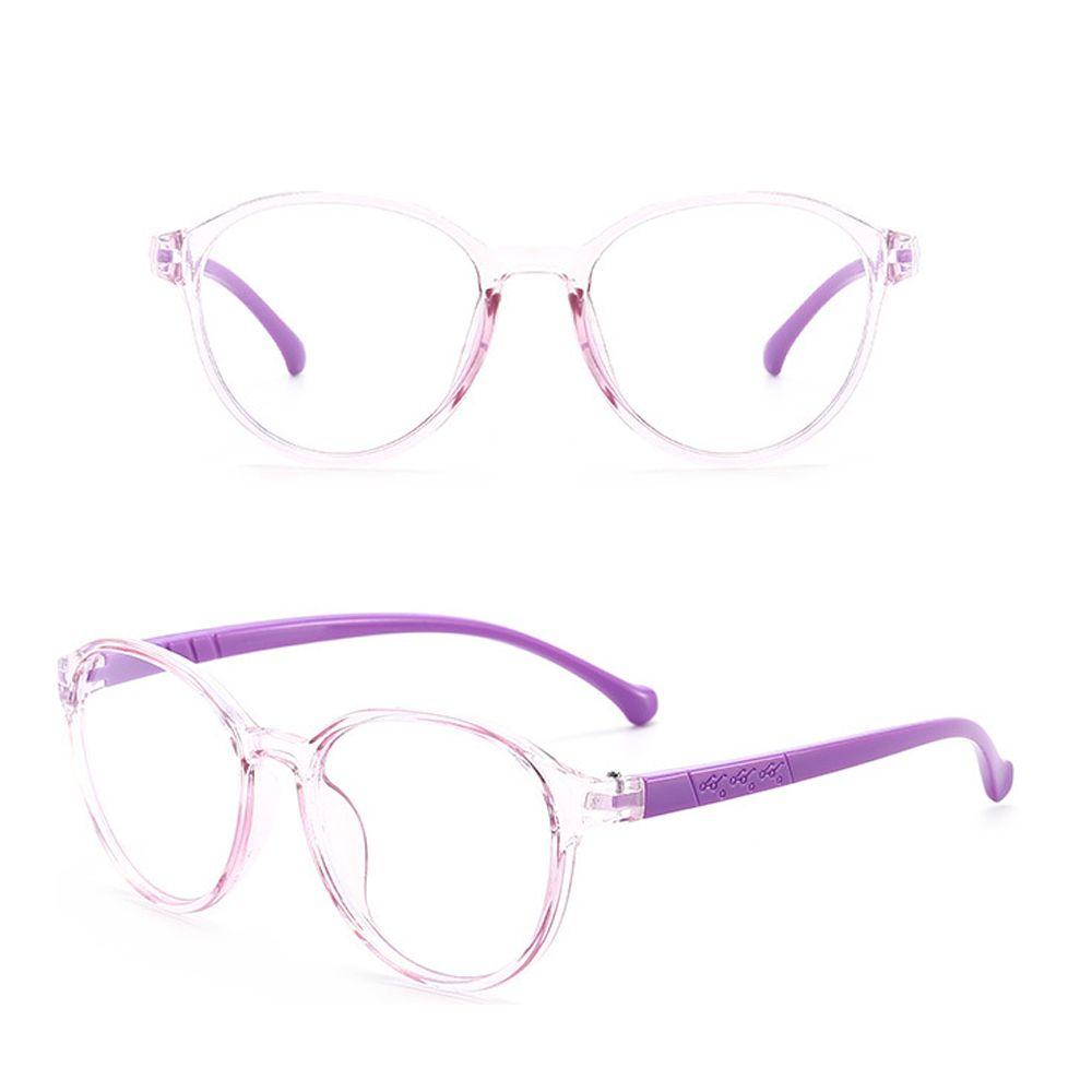 Online Classes Glasses Protection Round Eyeglasses Ultra Light Frame Kids Glasses Anti-blue Light