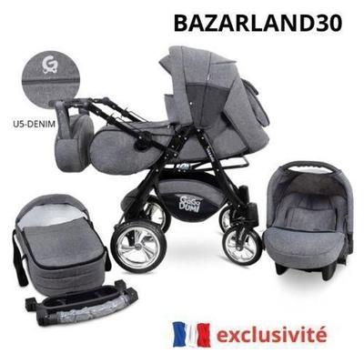 BAZARLAND30. Высококачественная коляска 3 в 1 Urbano с автокреслом в комплекте!серый