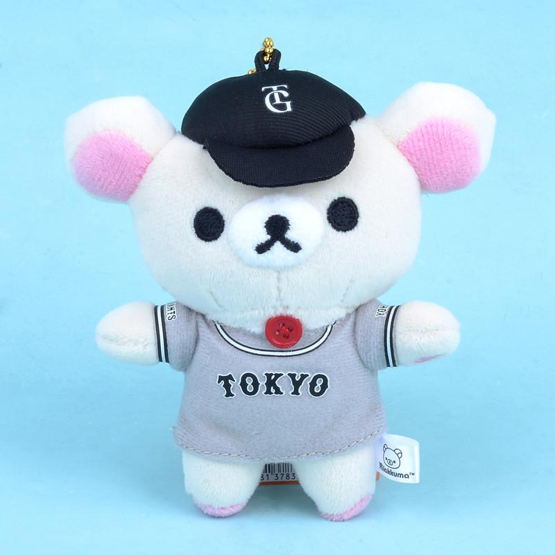 Плюшевый брелок Рилаккума, мультяшная игрушка, мягкая кукла-животное, украшение, детский подарок