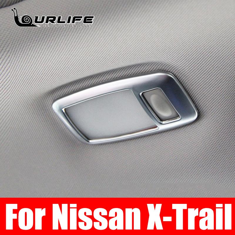 Накладка на переднюю и заднюю лампу для чтения для Nissan X-trail XTrail T32 Rogue 2014 - внутренняя декоративная лампа для чтения