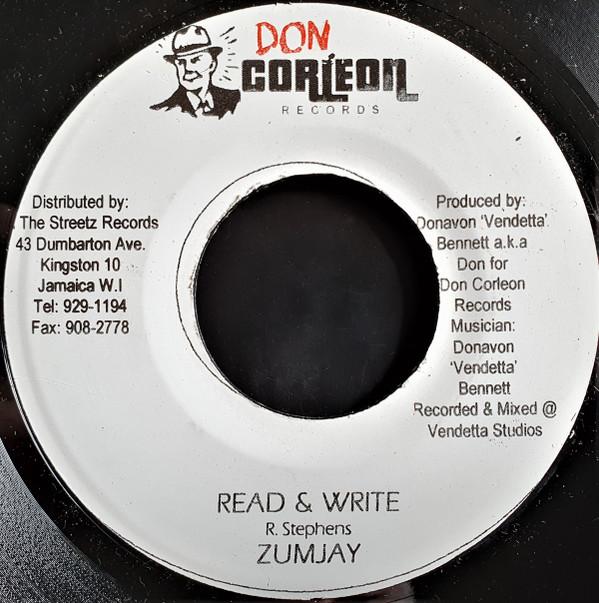 7-дюймовая пластинка ZUMJAY - Чтение и запись НЕТ Don Corleon Rec 2003 Ямайка Регги, Ска и Даб Б/у