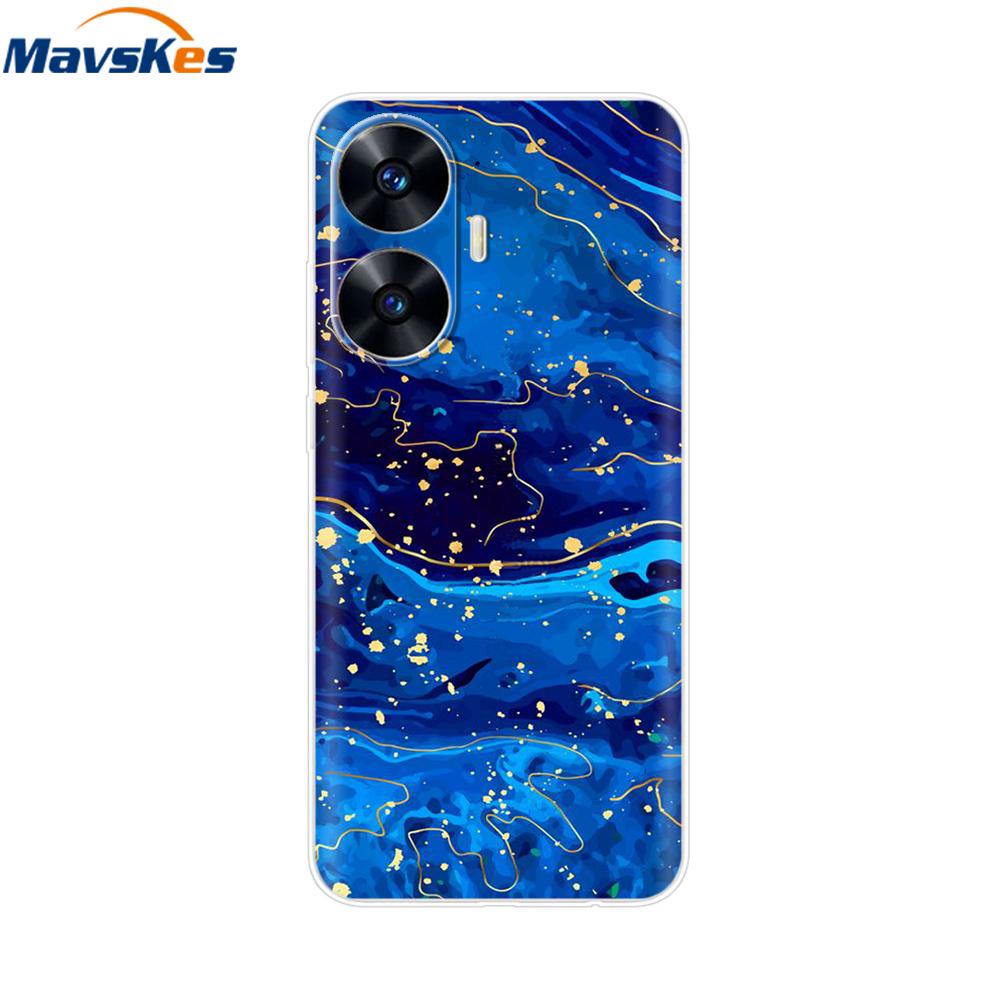 Для Realme C55 4G Чехол C 55 Прозрачный ТПУ Мягкий Силиконовый Чехол Для OPPO Realme C55 RealmeC55 6.72 дюйма Задние Чехлы Бампер для Телефона