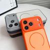 iPhone 17 Pro Max Matte Magnetic Case, Contrasting Colors, Drop-Proof Protective Cover, Compatible with Apple 16