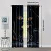 2pc    Curtains guitars and drums Light Filter Party Decorations Suitable for Holiday Party   General Celebration