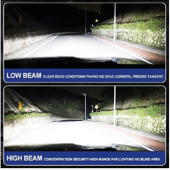 24V 36V 12V H1 LED Headlight 200000LM 6500K 500W 16PCS 7585 CSP Chip 1:1 Halogen Size Led H1 Fanless No Fan Mini Diode Truck Bus