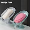 Creative Soap Holder Bathroom Soap Box Storage Sponge Tray Suction Cup Soap Dish Bathroom Kitchen Household Shelf Accessorie