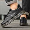 Роскошные мужские кожаные туфли, модная удобная повседневная обувь для мужчин, дышащие нескользящие кроссовки, дизайнерские теннисные мужские кроссовки для ходьбы