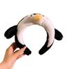 Hair Accessories Snotty Pig Cartoon Headband Non-slip Plush Doll Plush Hairband Headwear Sweet Penguin Hair Hoop Makeup