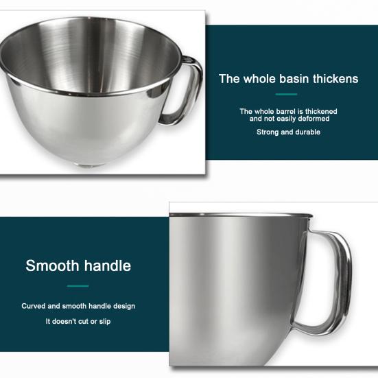 Чаша из нержавеющей стали, большая емкость для выпечки, легко моющееся ведро для смешивания для домашней кухни, пекарни