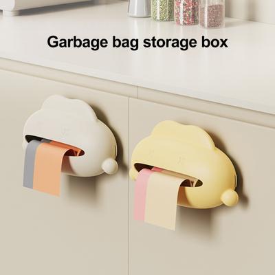 Ящик для хранения мусорных пакетов Большой вместимости Широкое отверстие Ванная комната Легкая установка Настенный держатель для мусорных пакетов