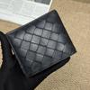[Pre-Owned] Intreccio Woven Classic Bifold Leather Wallet Small - Very Good #10S27AA