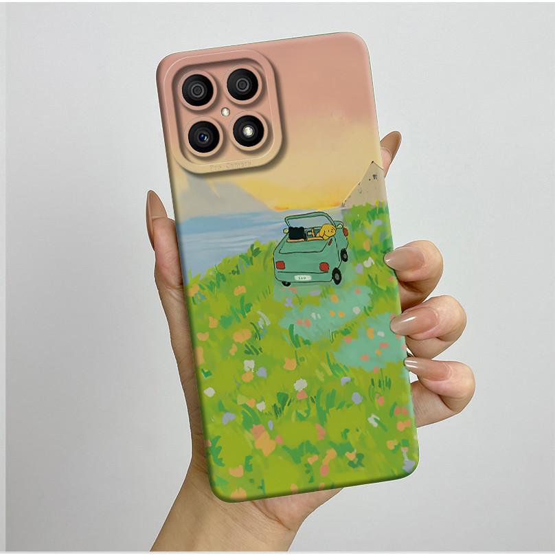 Phone Case For Honor X8 4G Case Aesthetic Luxury Protective Full Coque HonorX8 Soft Silicone Funda For Honor X 8 X8 Back Cover