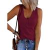 Summer Women's Vest Breasted Knitted Vest Solid Color V-neck Sleeveless Top Female