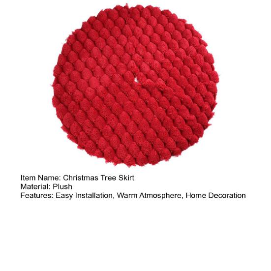 Юшенг Юбки для новогодней елки Круглые Плюшевые Коврик-покрывало для основания рождественской елки Украшения для дома Новогодняя вечеринка