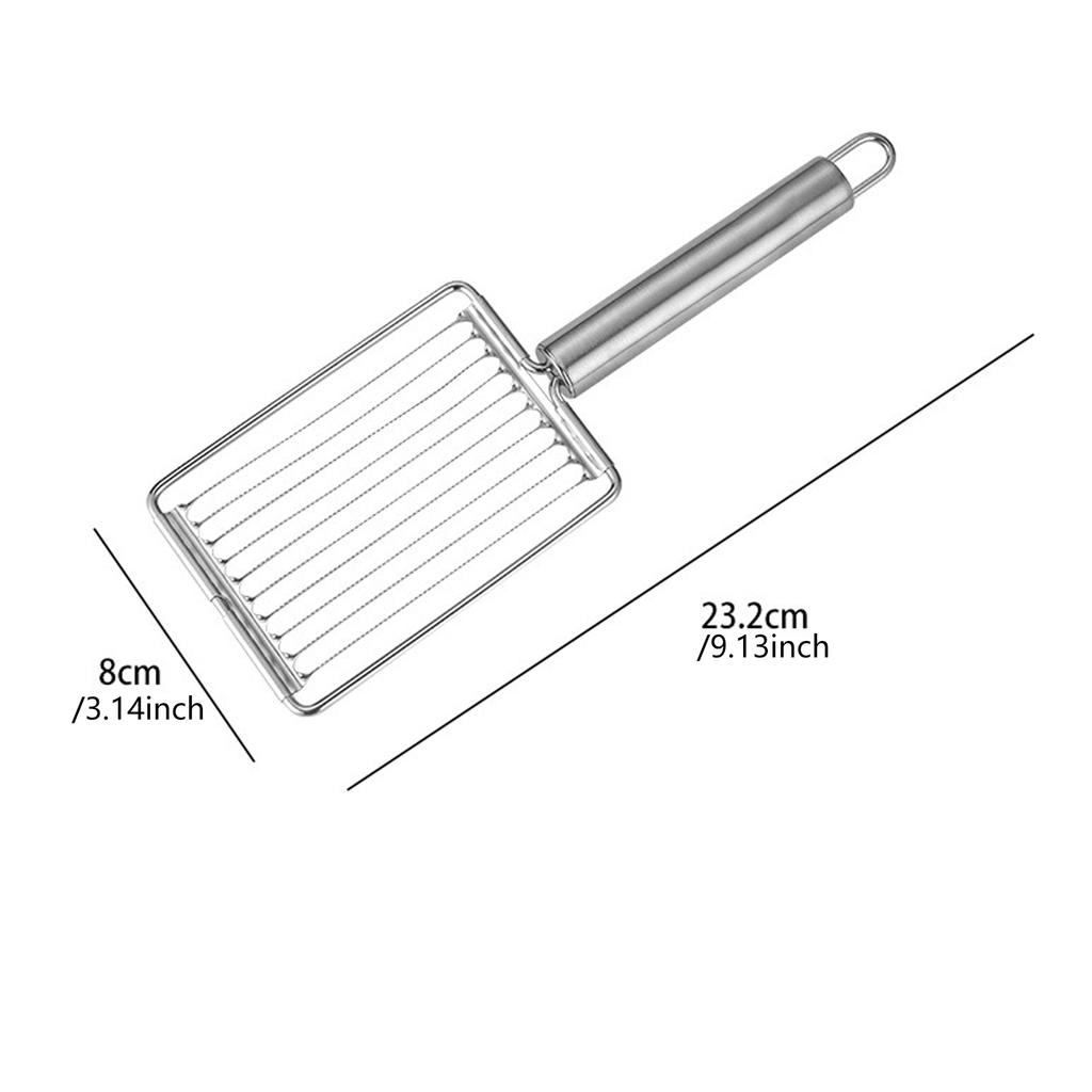 Слайсер для помидоров и картофеля с эргономичной ручкой, нержавеющая сталь, резак для фруктов, инструмент для нарезки для дома и кухни