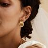 SHERLOVE Trendy Chunky Gold Knot Earrings for Women, Unique Statement Drop Dangle Earrings Hypoallergenic Lightweight Gold Jewelry Women