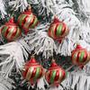 6pcs Shatterproof Painted Christmas Balls Pendant Reusable Merry Christmas Decor Party Favors